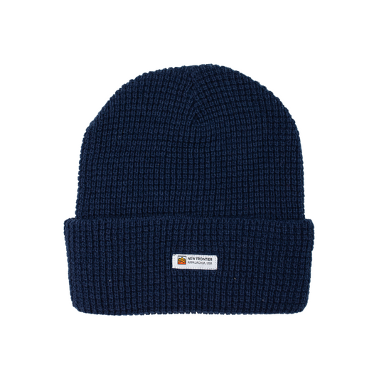 Waffle Beanie (Navy)