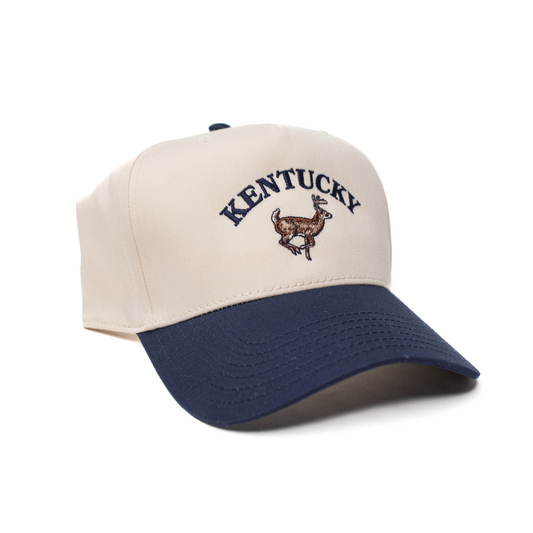 Kentucky Buck Hat ( Navy & Natural )