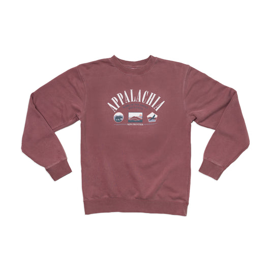 90's Appalachia Crewneck (Cranberry)