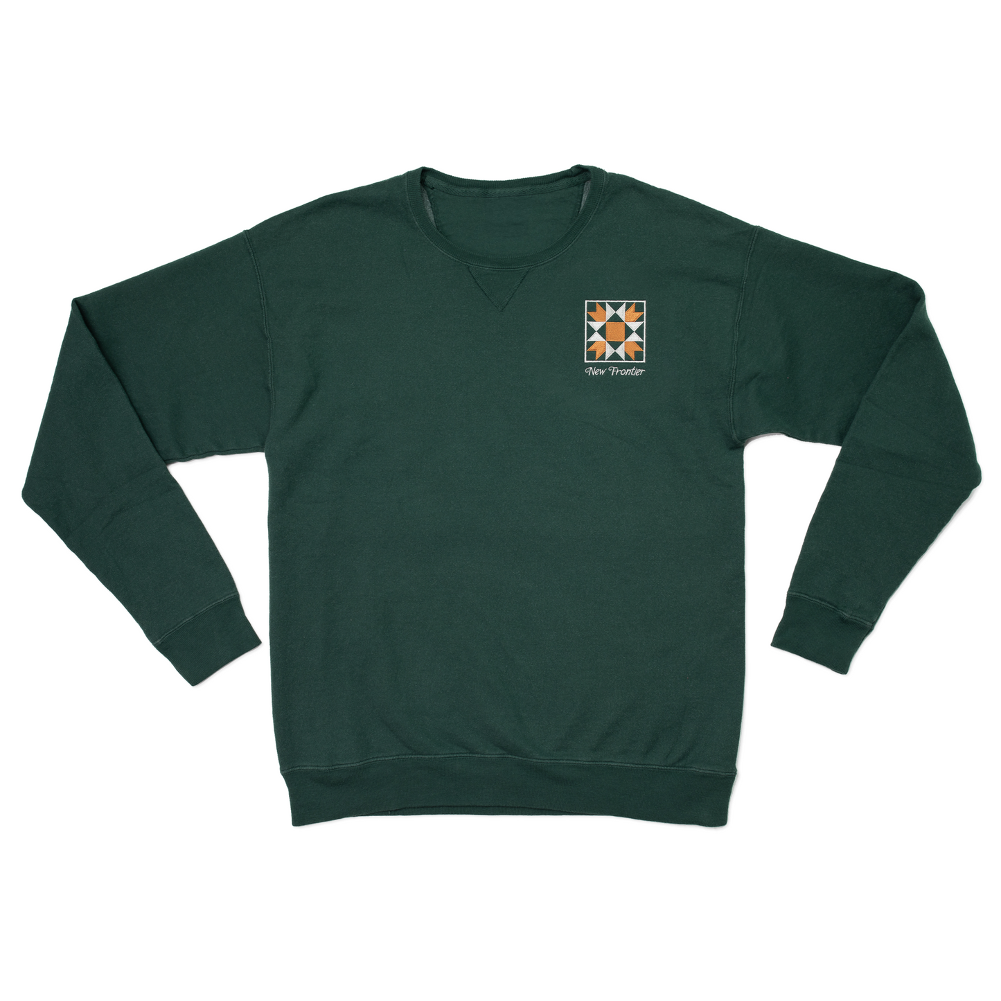 Quilt Patch Crewneck (Forest)