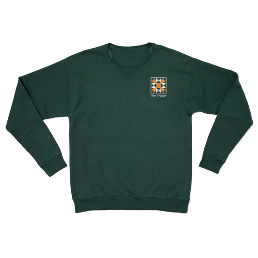 Quilt Patch Crewneck (Forest)