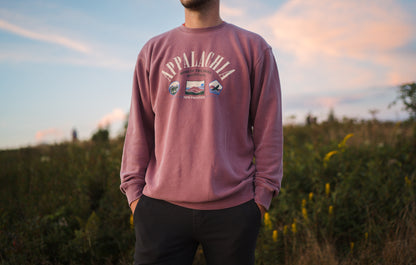 90's Appalachia Crewneck (Cranberry)