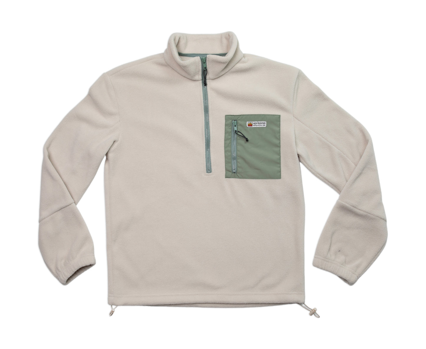 Women's Pullover - Deep Zip (Cream)